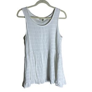 PP LA Jayda Tank Ivory White Flowy Fit Womens Medium